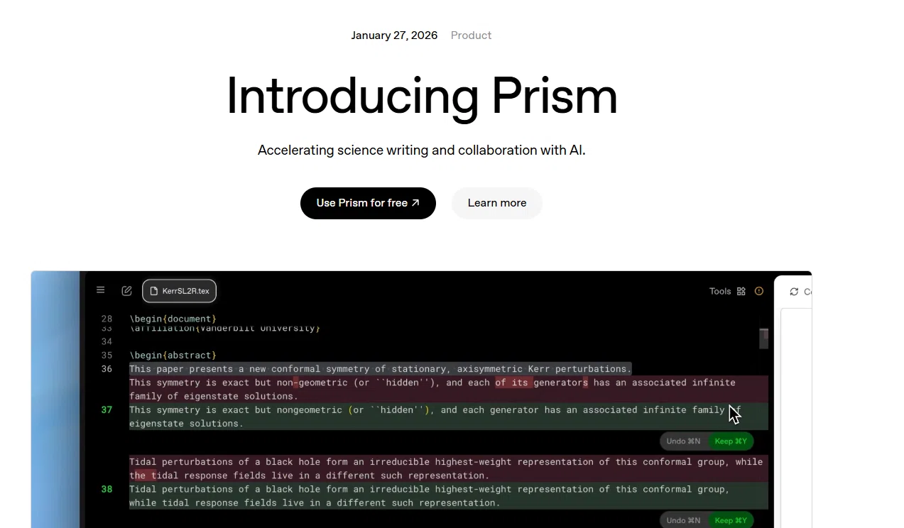 実験ノート：OpenAIの論文作成プラットフォームPrismを試す｜ミトKeY