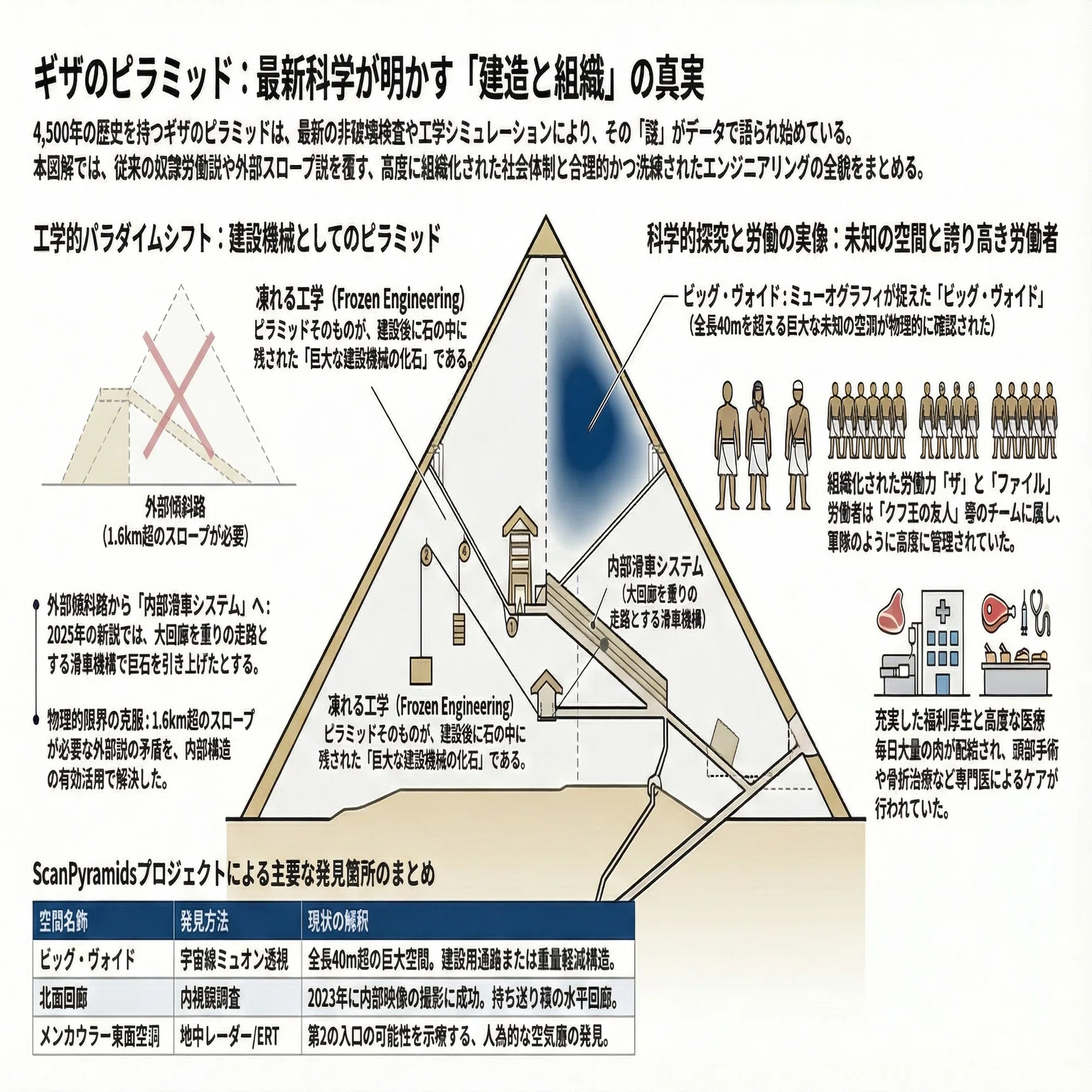 2026年最新】ピラミッドの常識が覆る！最新科学が解き明かした「驚愕の