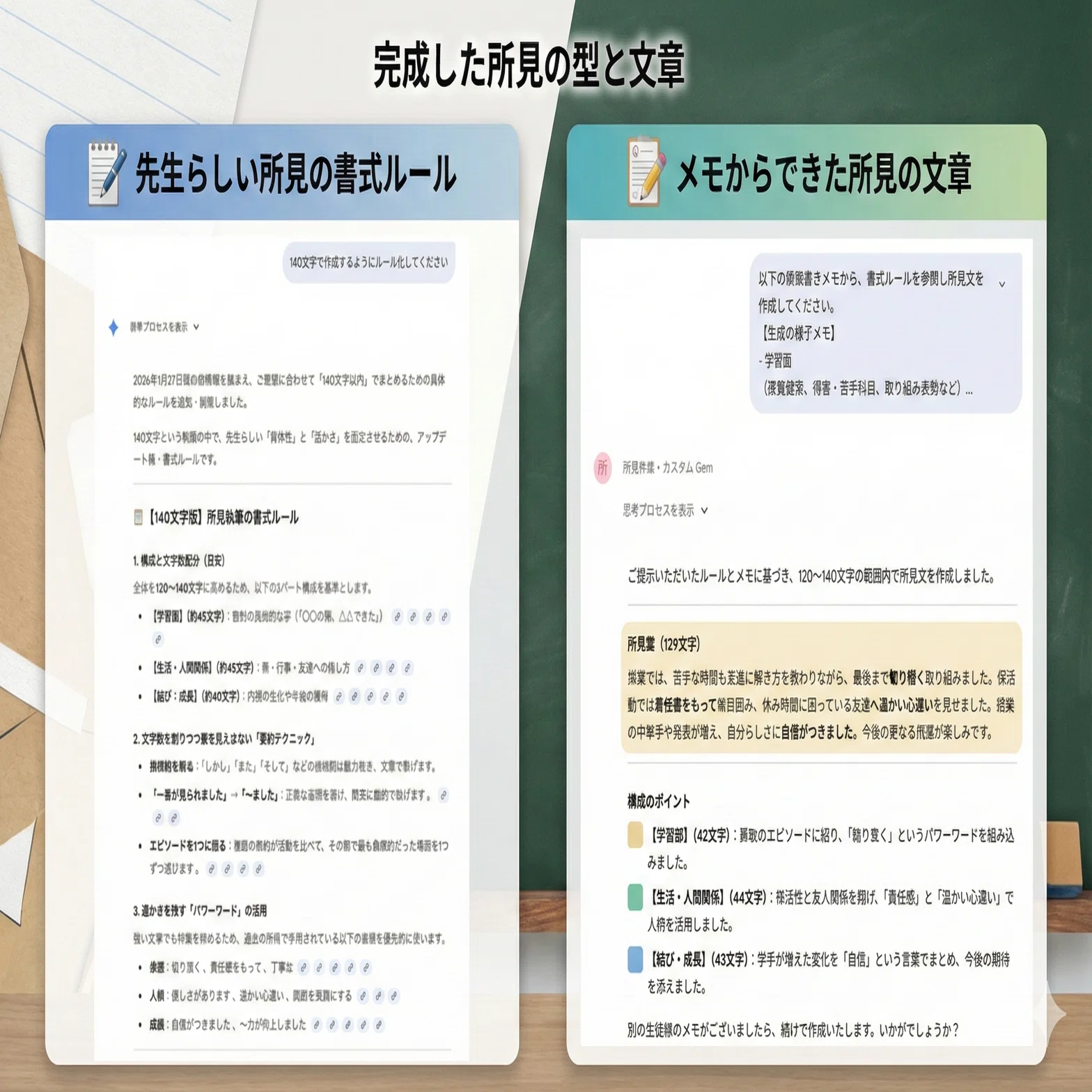 所見執筆を時短！AI感のない「あたたかい文章」作成術【ChatGPT
