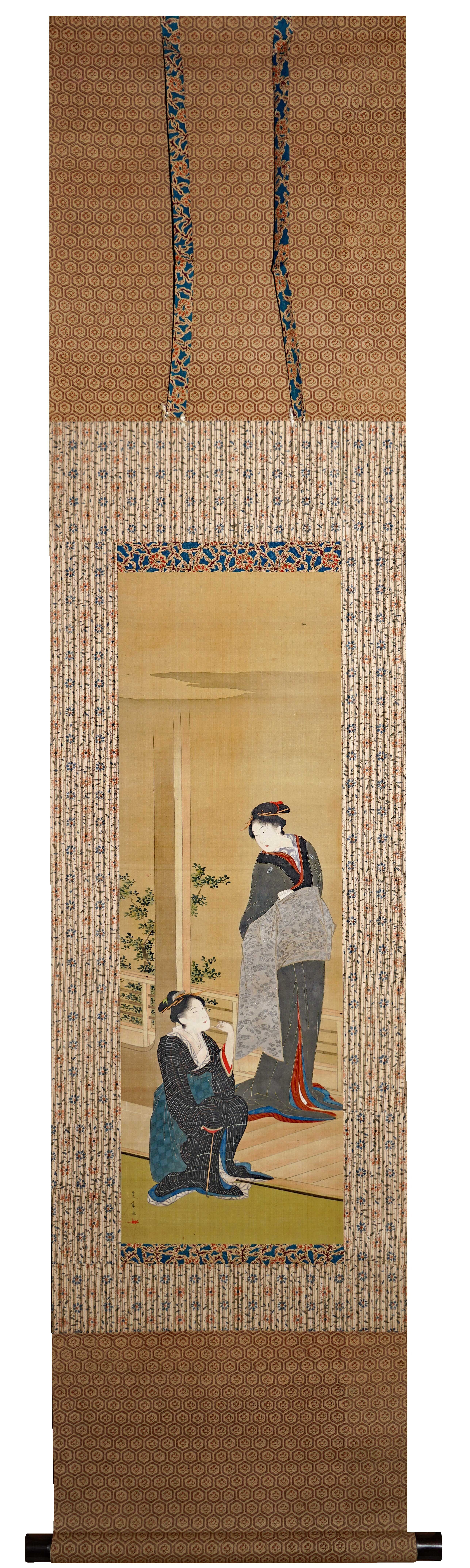 熟覧！ 歌川豊広「楼上の芸妓図」作品と表装 附、年代推定について