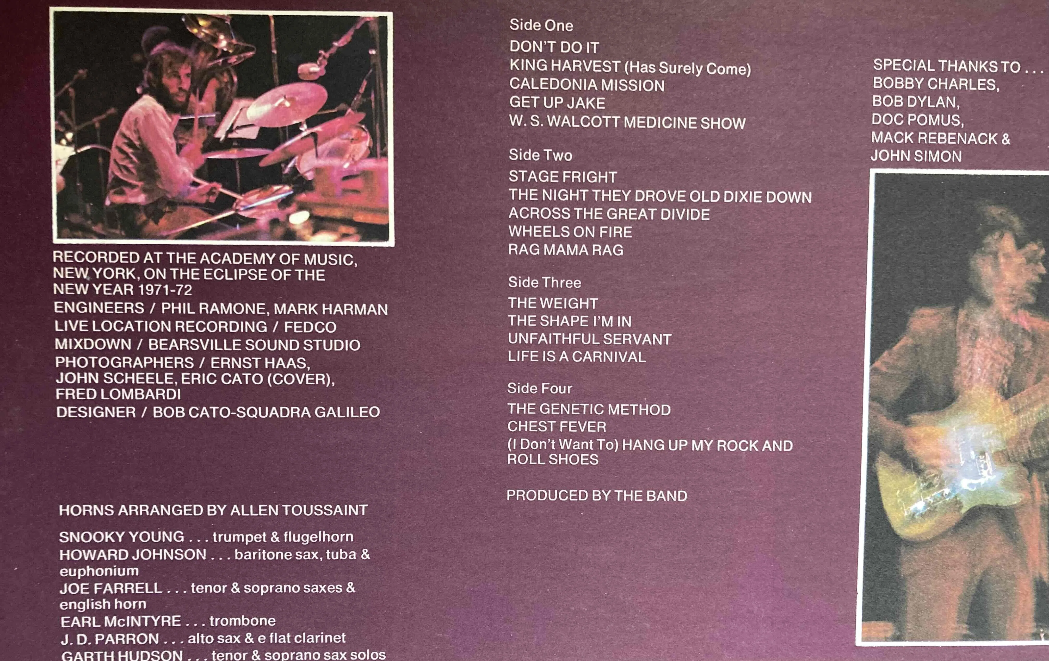 The Band [ Rock Of Ages（In Concert) ] Capitol-SABB11045