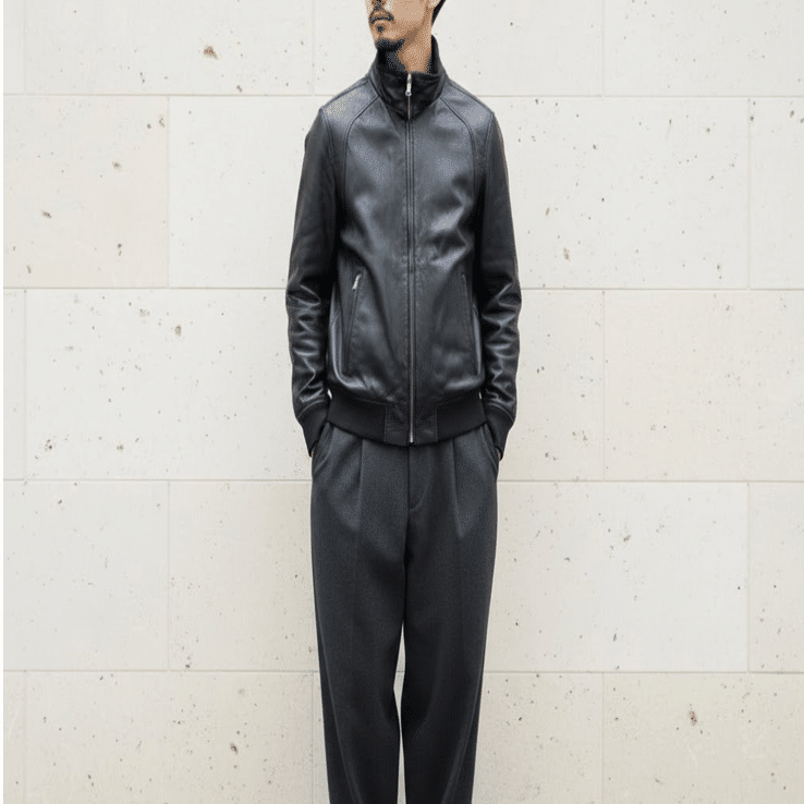 green label relaxing ✖️ Leather Jacket｜Red Hurl