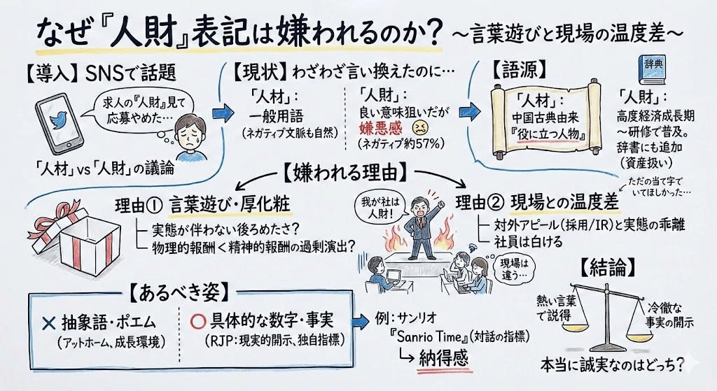 なぜ「人財」と書く企業ほどブラックに見えるのか？その「違和感」を