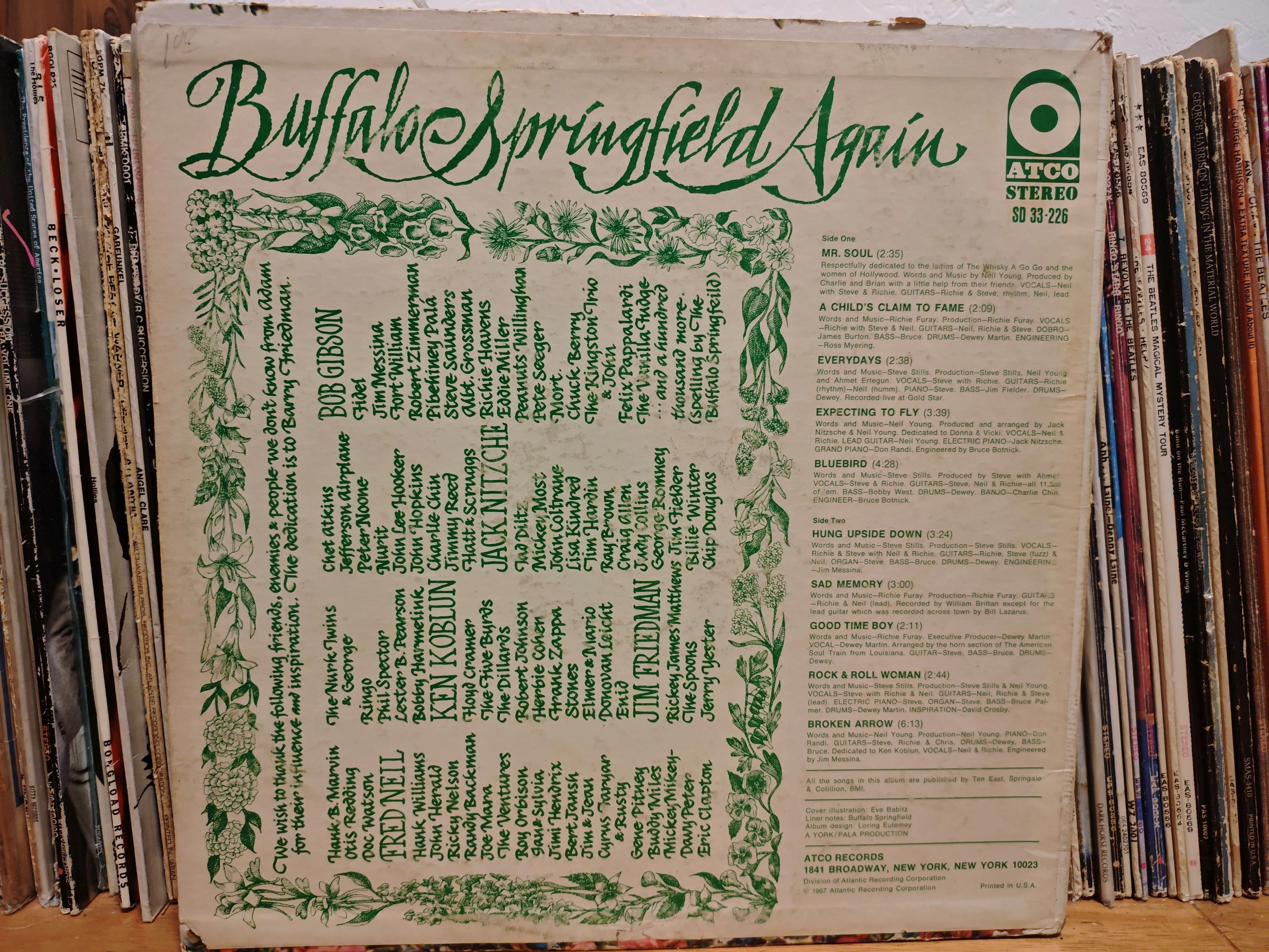 Buffalo Springfield Again（1967年米国ATCO盤）｜ごあ（宇宙でひとり 