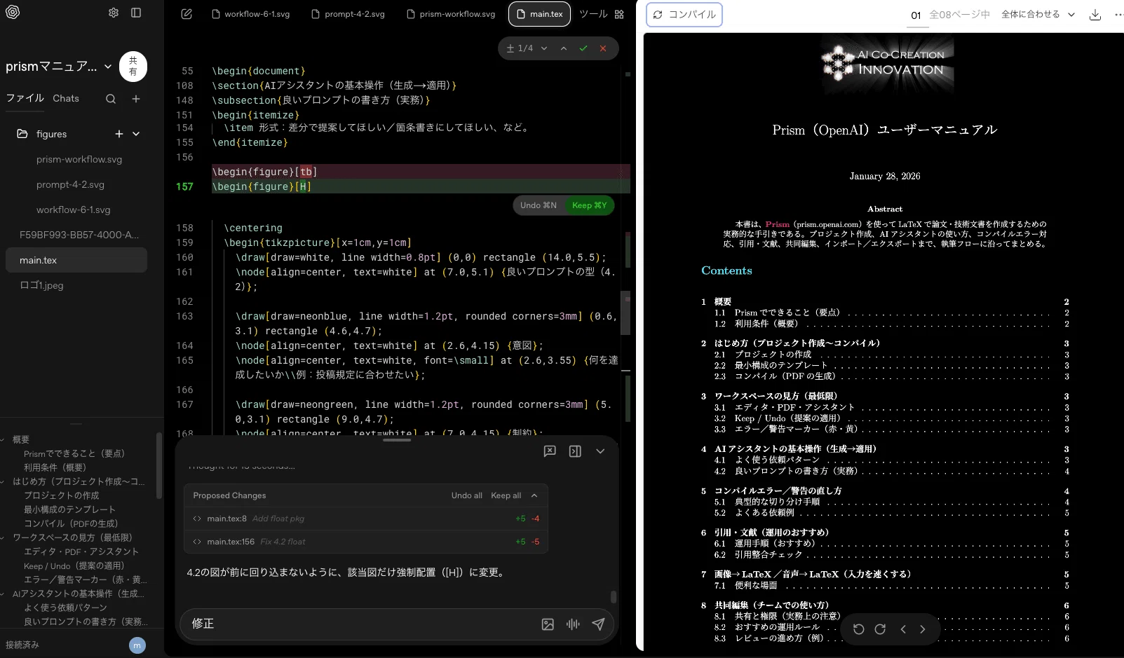OpenAI「PRISM」実践解説！科学論文だけじゃない、フォルダ丸投げでPDF