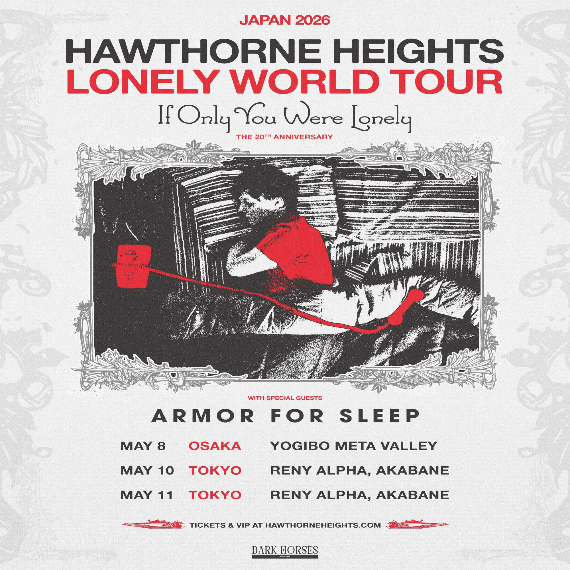 HAWTHORNE HEIGHTS 再来日公演が決定｜DARK HORSES