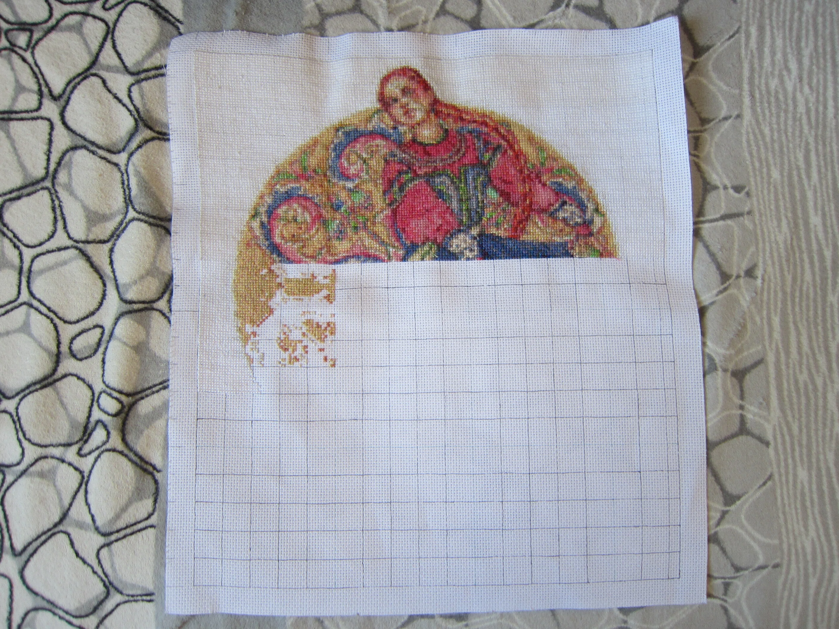 刺繍】2026年1月の進み具合｜チェブラーシカ