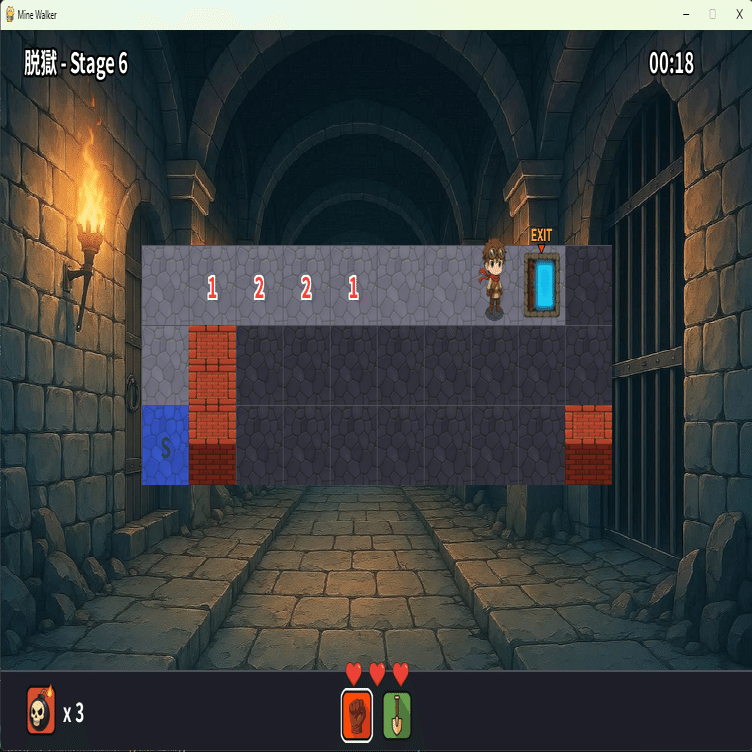 Mine Walker レベルデザインは「テーマ・コンセプト・学習3段階」が重要｜k3