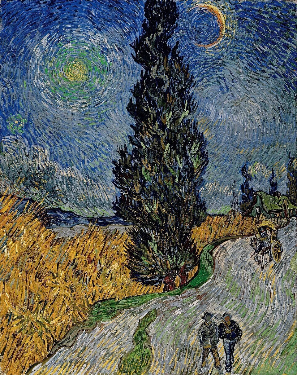 🌲⭐ なぜゴッホは糸杉を描いたのか――《糸杉と星の見える道》が語る