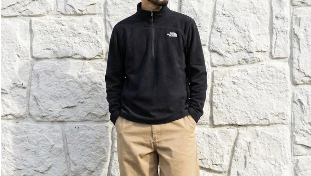THE NORTH FACE ✖️ HALF-ZIP FLEECE｜Red Hurl