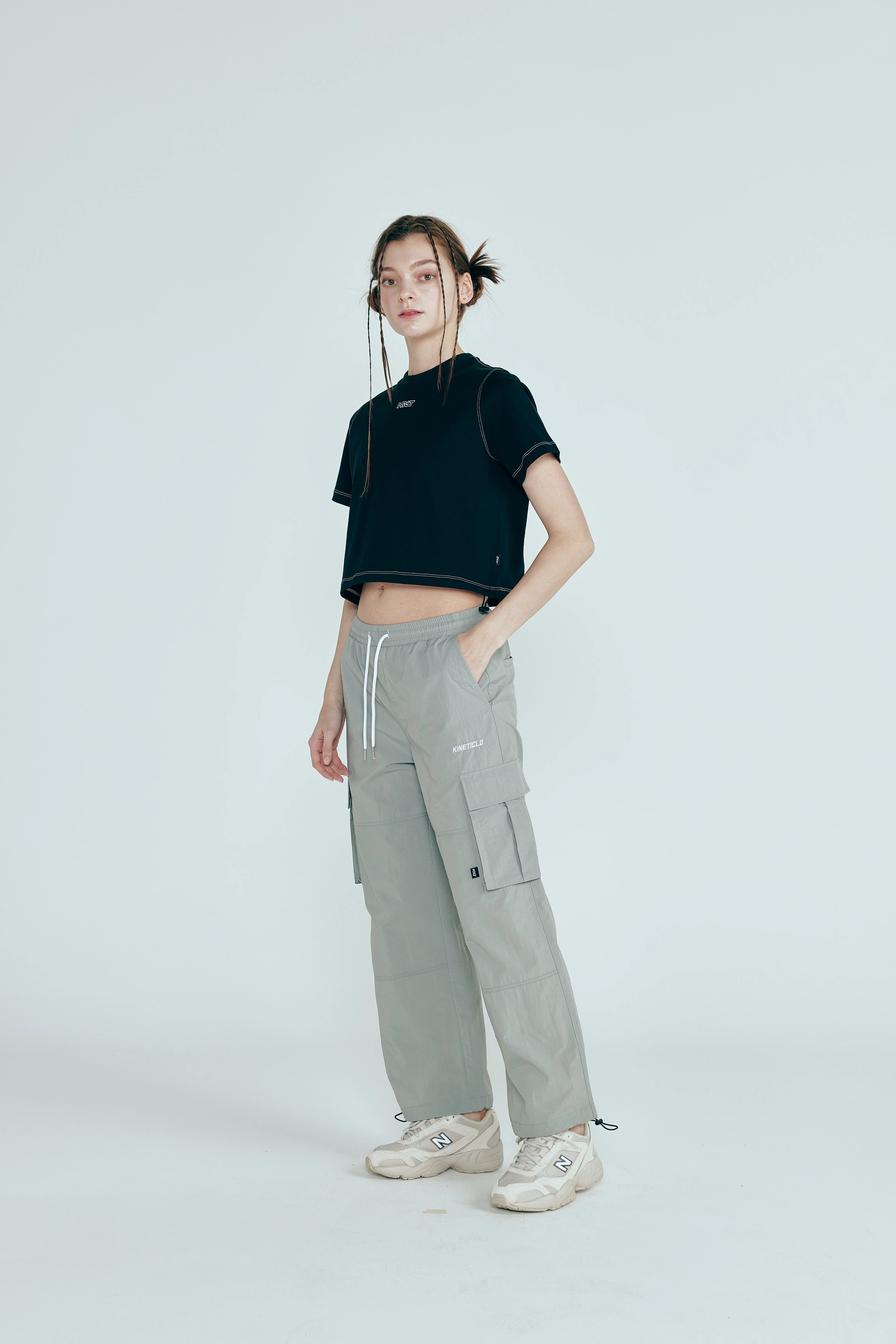 韓国ファッション紹介]NYLON CARGO PANTS｜パンパン