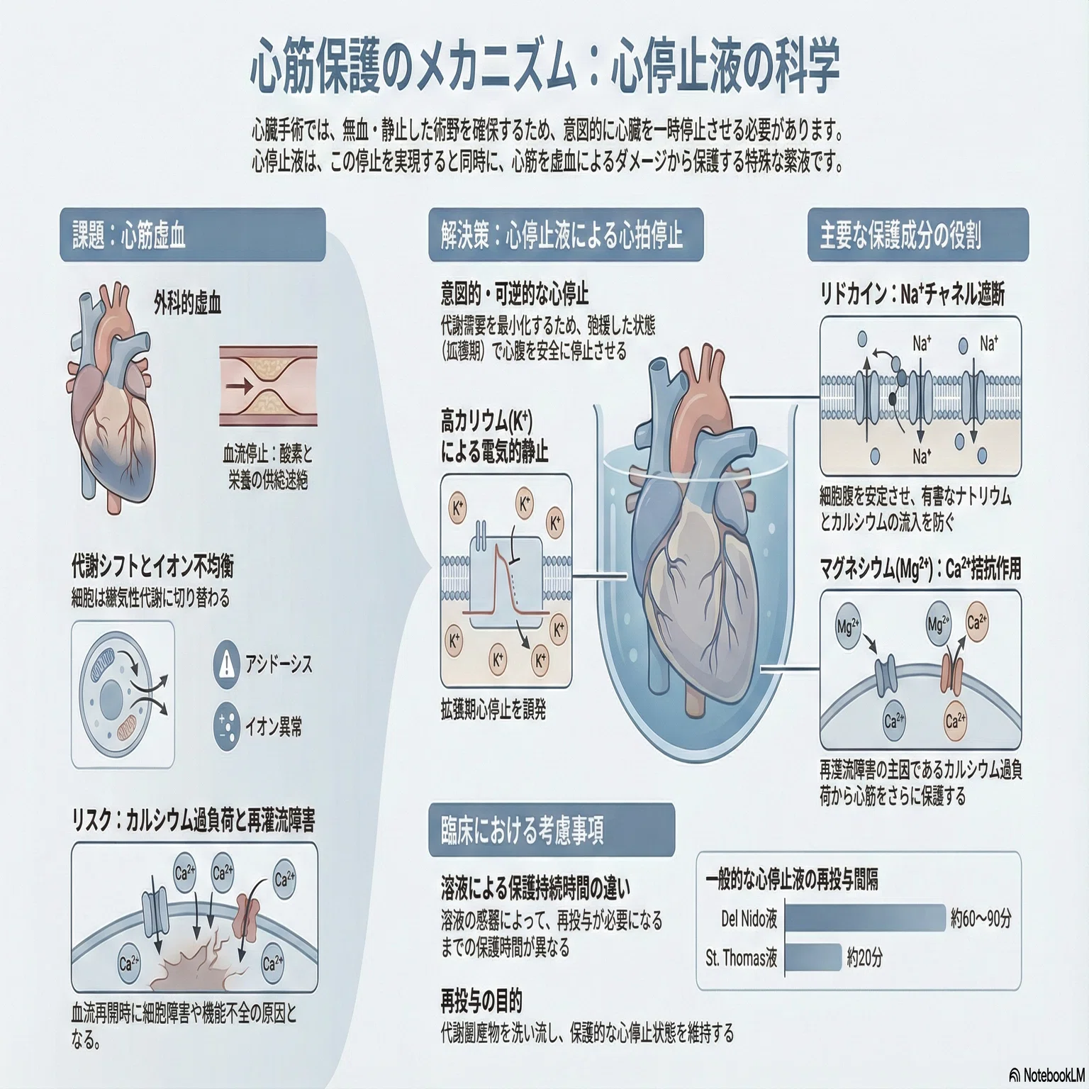 手術室で使われる心臓を止める薬Cardioplegiaのメカニズム｜あね医