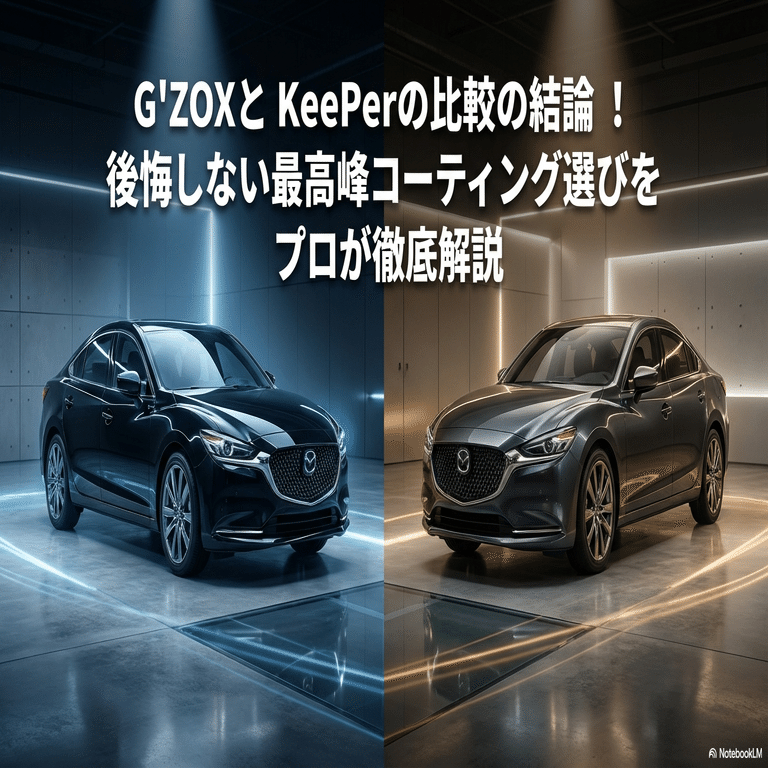 g zoxとkeeperの比較の結論！後悔しない最高峰コーティング選びをプロ