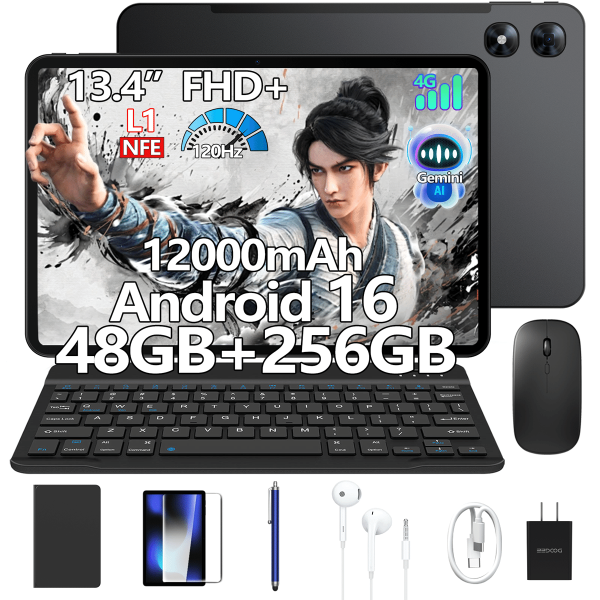 2026年最新モデル】13.4インチ・120Hz・Android16搭載Gemini AI対応