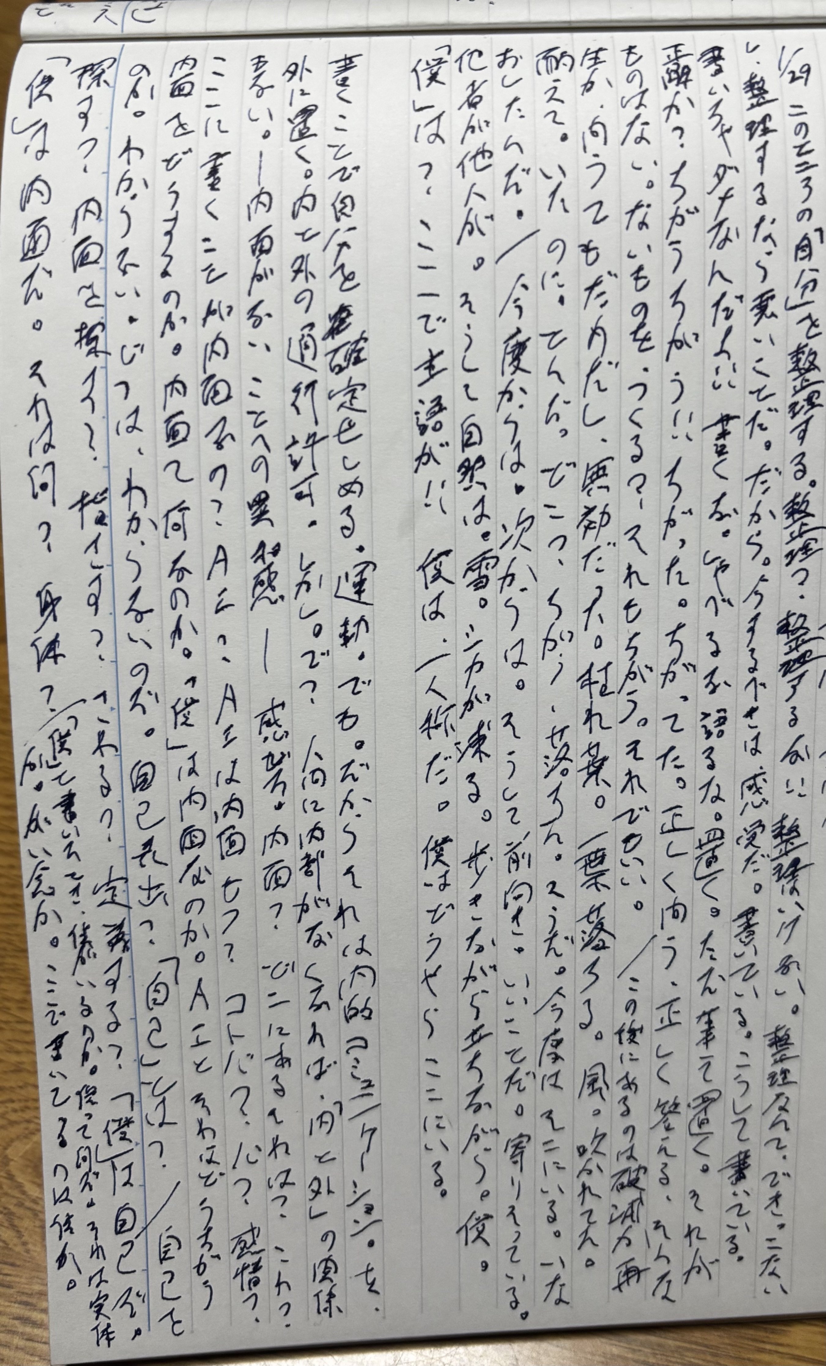 1/29 ノート｜沼田謙二朗