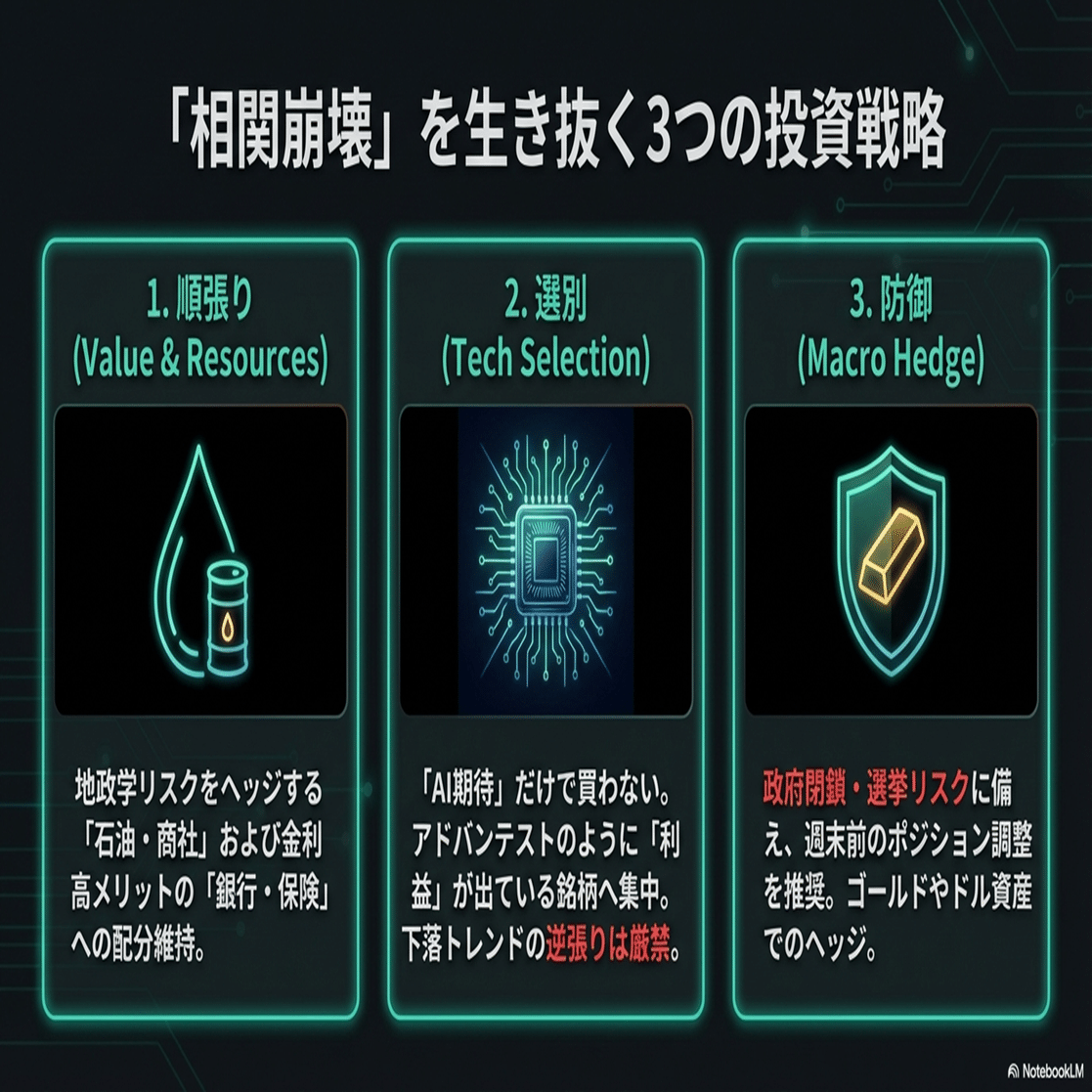 2026年1月29日】本日の株式市場：「アドバンテス好決算で奮闘も、半導体全体には売り仕掛け（SQ思惑かも、TOPIXは少し安心感が広がる）」｜Desk  Research Design