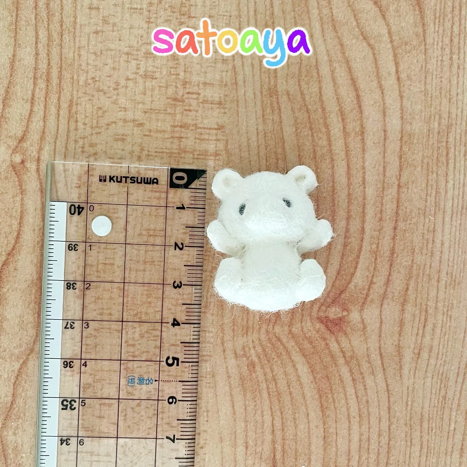 【確認用】羊さん✼羊毛フェルト×石塑粘土 ハンドメイド 石粉粘土と羊毛フェルトでクマ制作中 他｜satoaya
