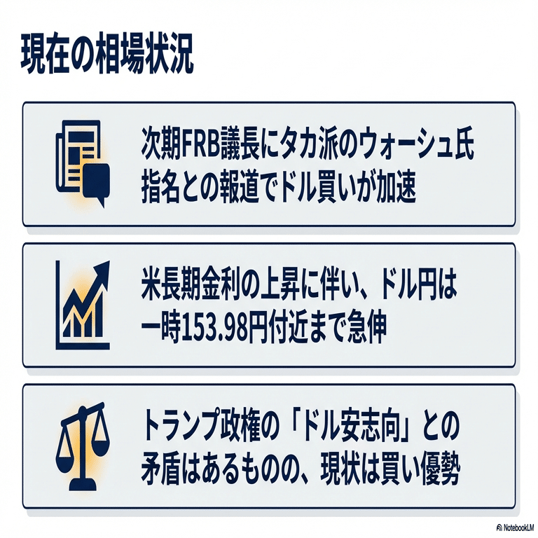 1/30】ドル円は「タカ派ショック」で急伸！154円台目前、週末リスクに警戒｜yupi