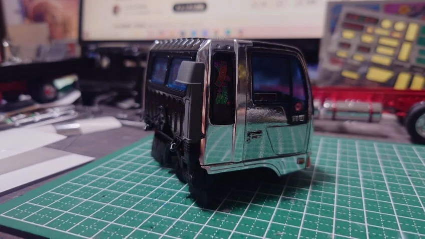 デコトラ】 フジミ 1/32 日野クルージングレンジャー冷凍車 製作③