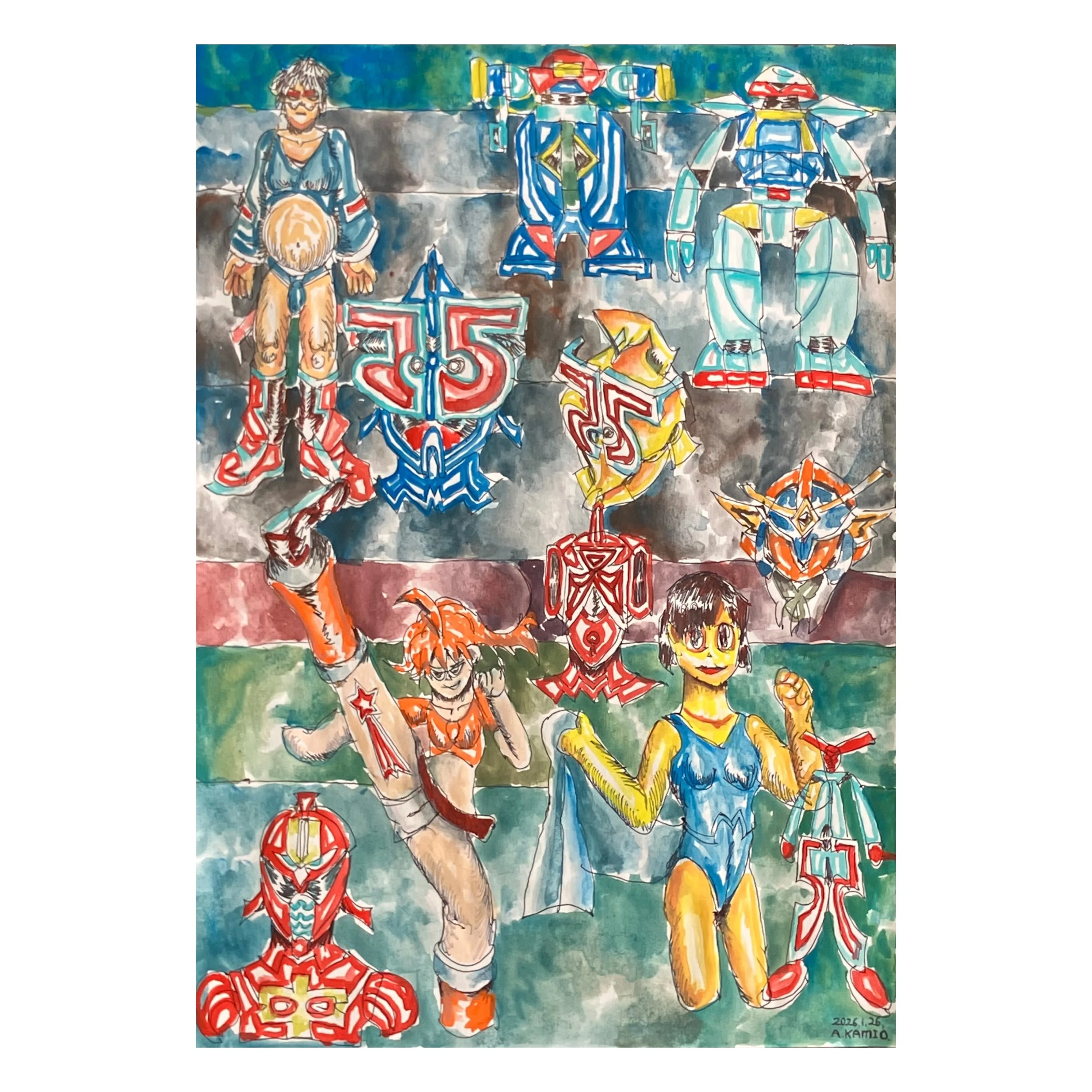M. Somanath 木版画 神話的キャラクター M. Somanath 木版画 神話的キャラクターの通販はau PAY マーケット