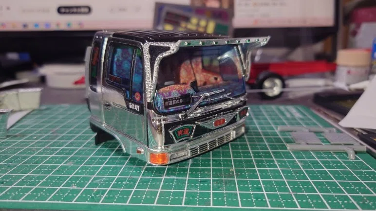 デコトラ】 フジミ 1/32 日野クルージングレンジャー冷凍車 製作④