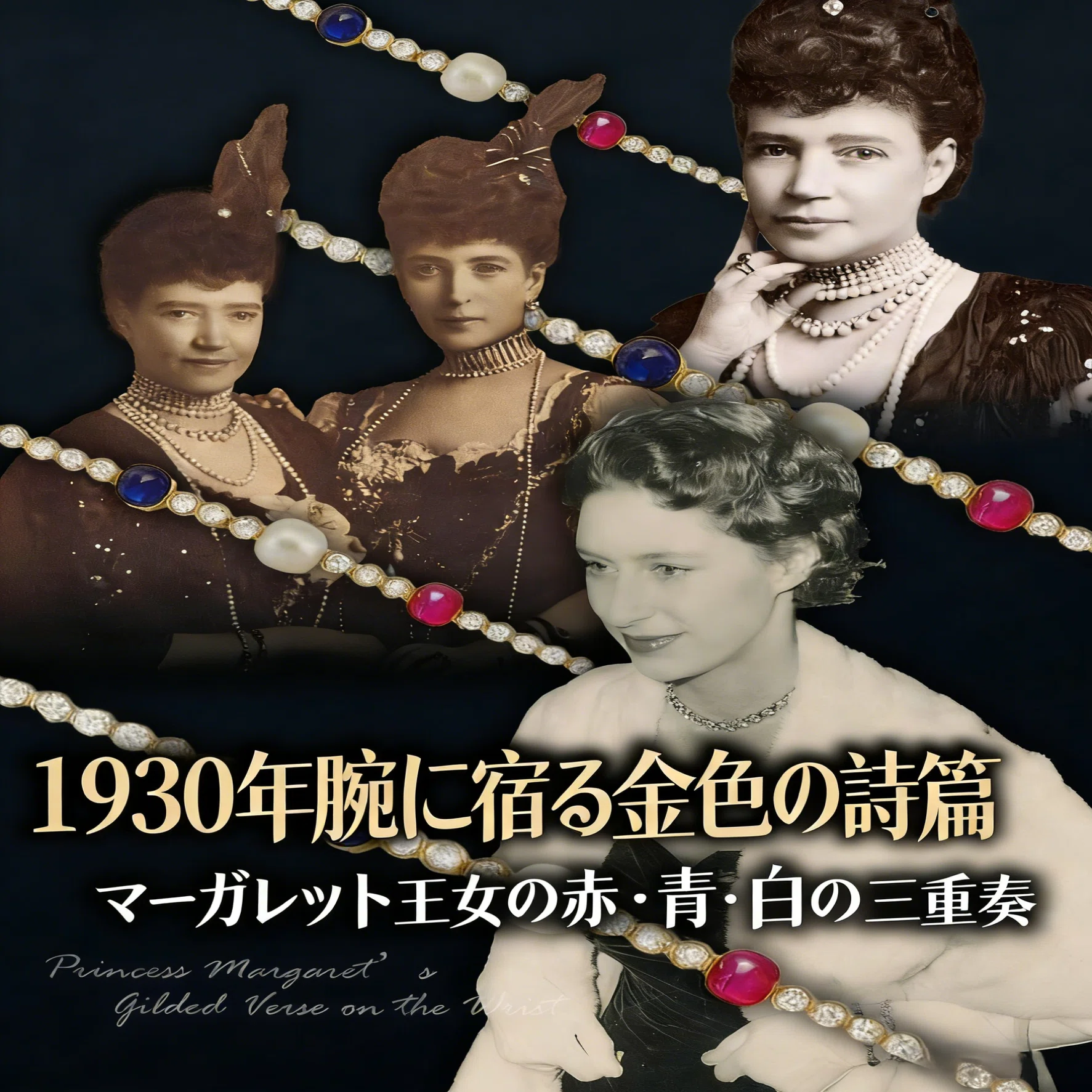 💕1930年の恋の証｜王室ジュエリーの赤・青・白の交響曲🌈｜ほねかわ