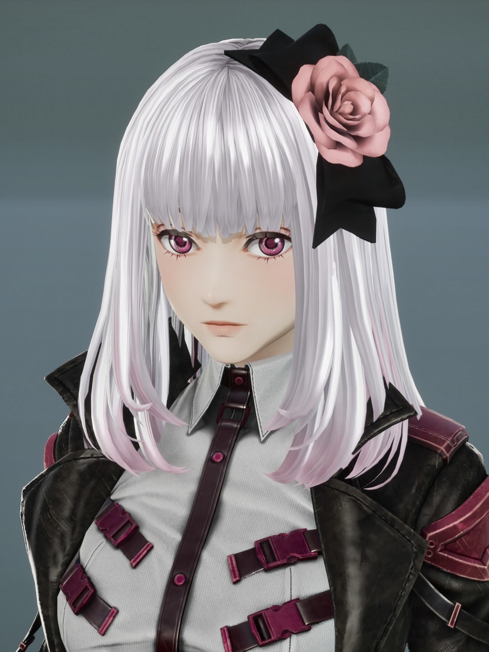 ★【値下げ】ゲームキャラクター　エナメルの細身のロングコート　光沢有でテカテカ Steam：CODE VEIN II - Character Creator Demo