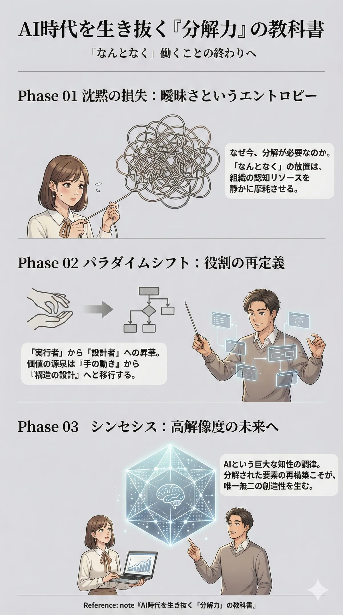 AI時代を生き抜く最強の武器「分解力」 仕事の再定義 【成瀬さんと愛