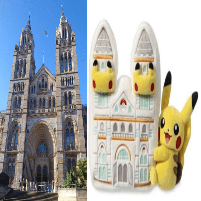 ポケモン×ロンドン自然史博物館コラボグッズのモチーフとなった建築