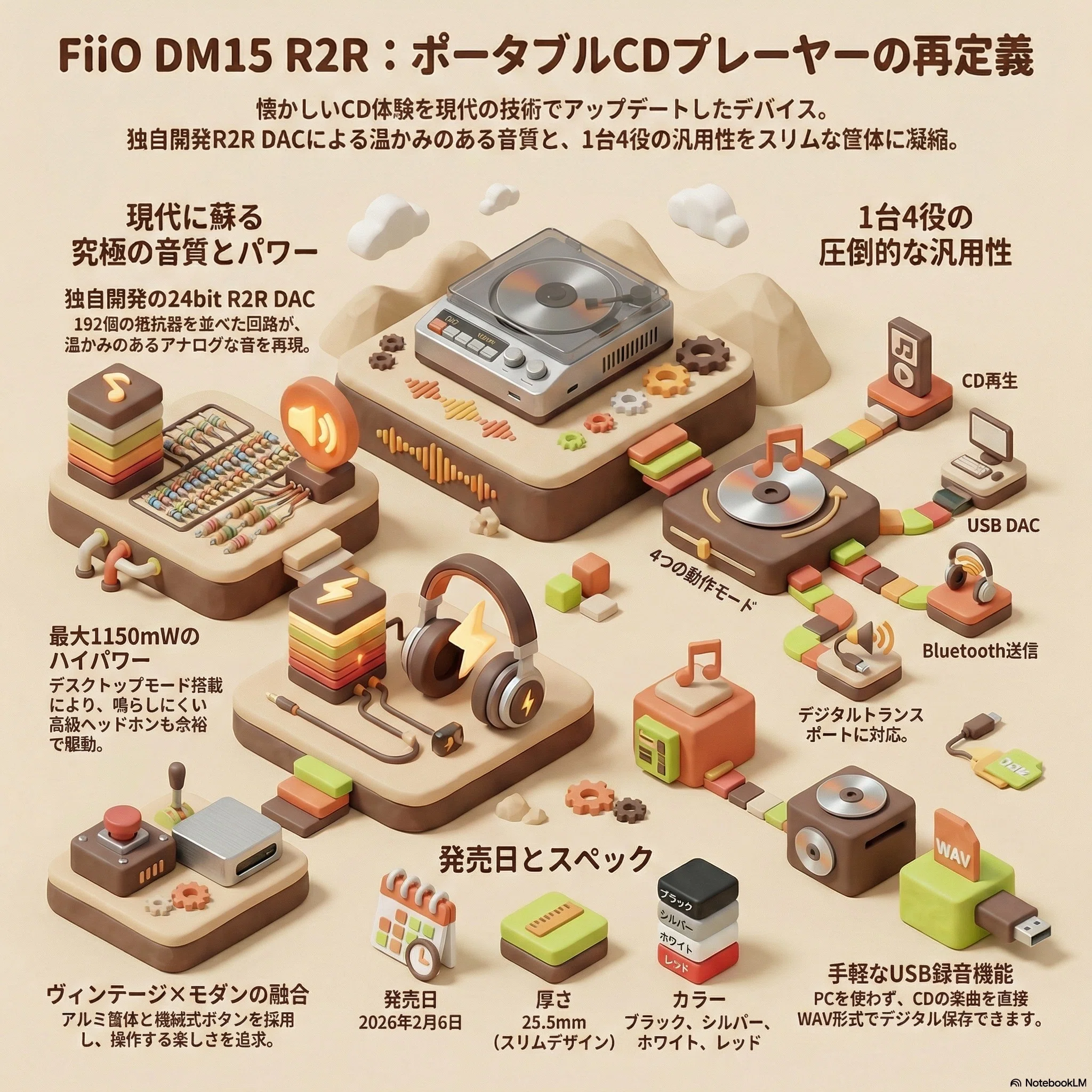 1台4役！FiiO DM15 R2Rが贈る、CD以上の新音楽体験｜つくたのそな