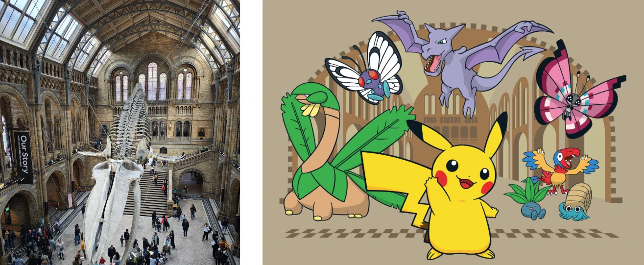 ポケモン×ロンドン自然史博物館コラボグッズのモチーフとなった建築