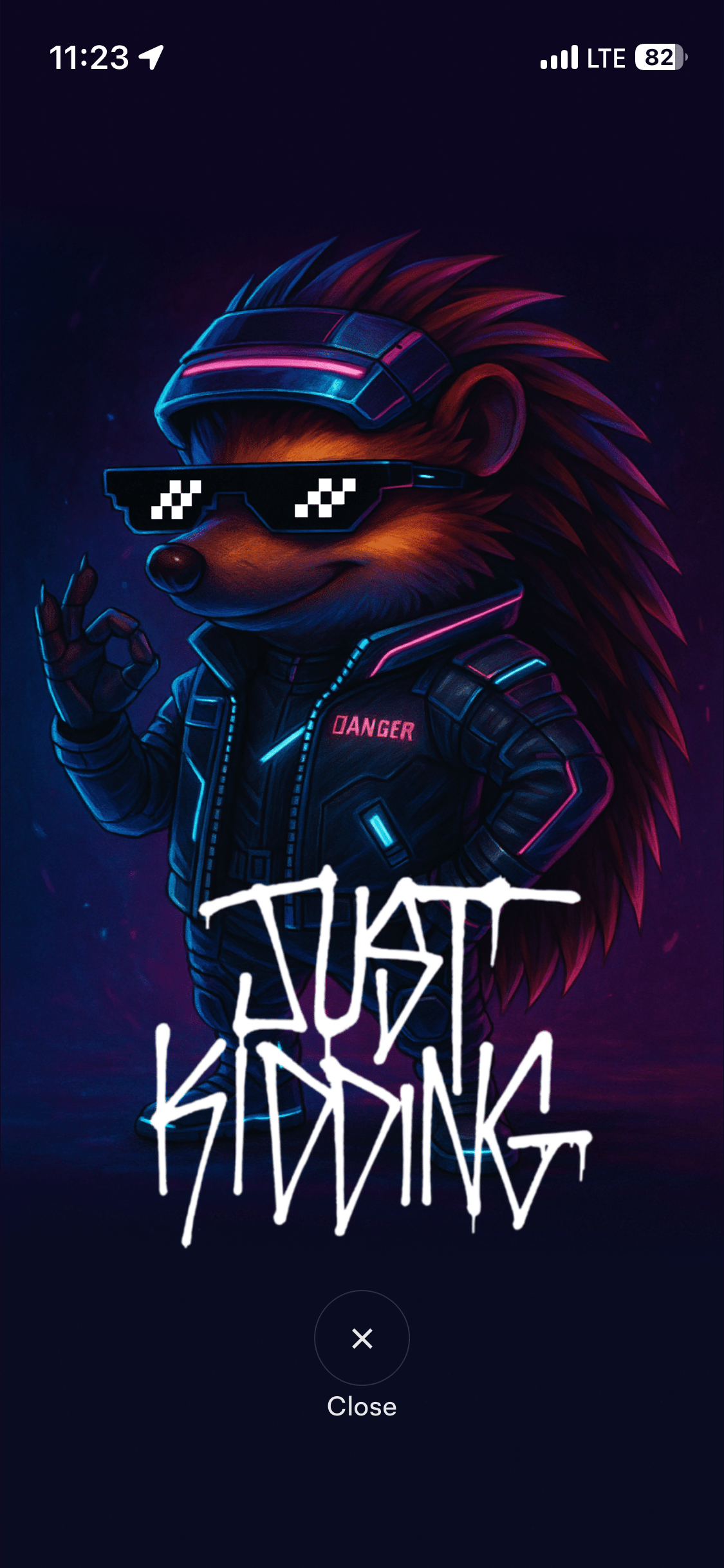 Tesla Robotaxi's humorous app screen. Tipping is not required when using self-driving taxi services.