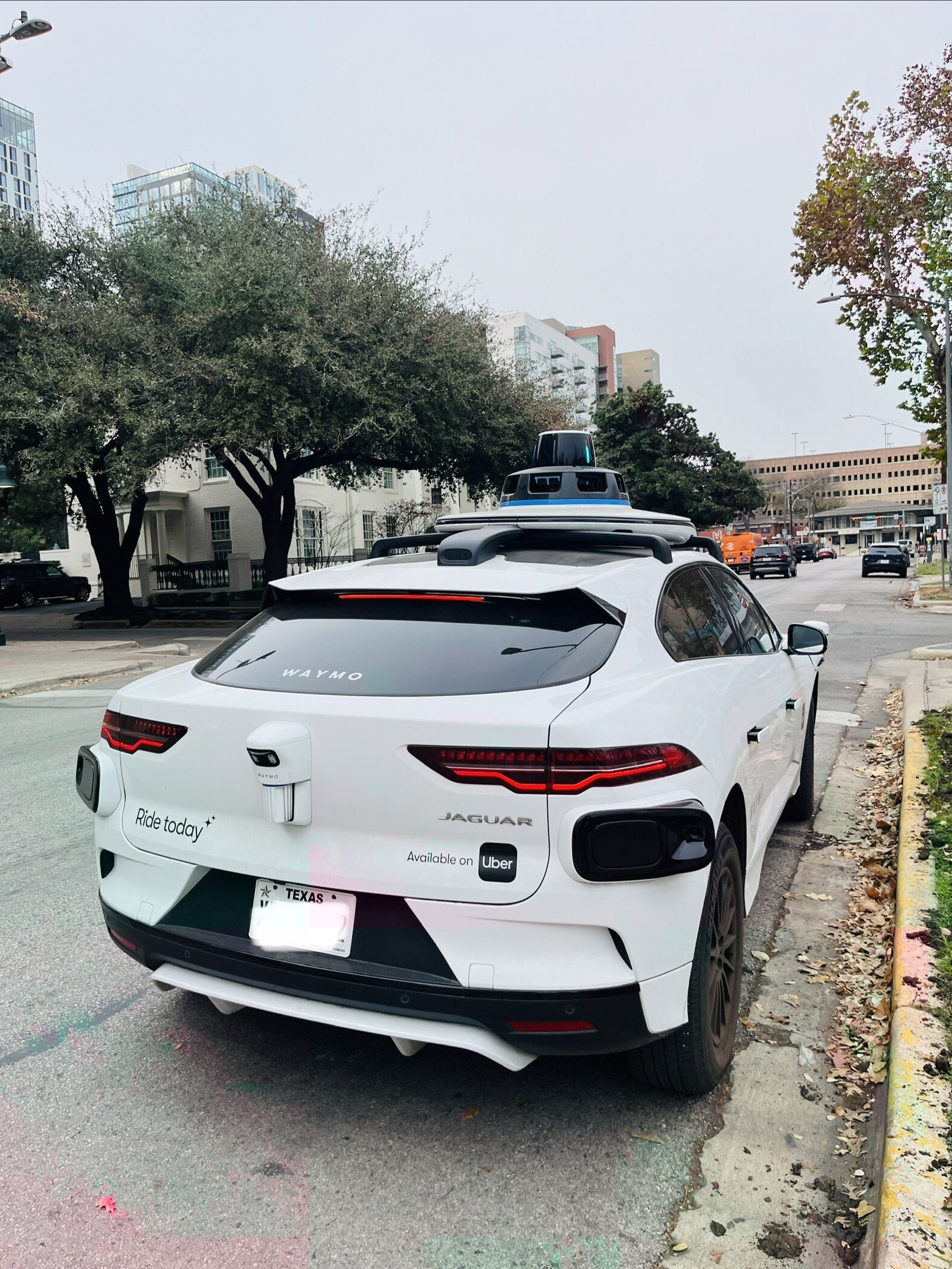 Waymo heads to the next location after getting off. Boarding/disembarking locations are programmed and predetermined locations
