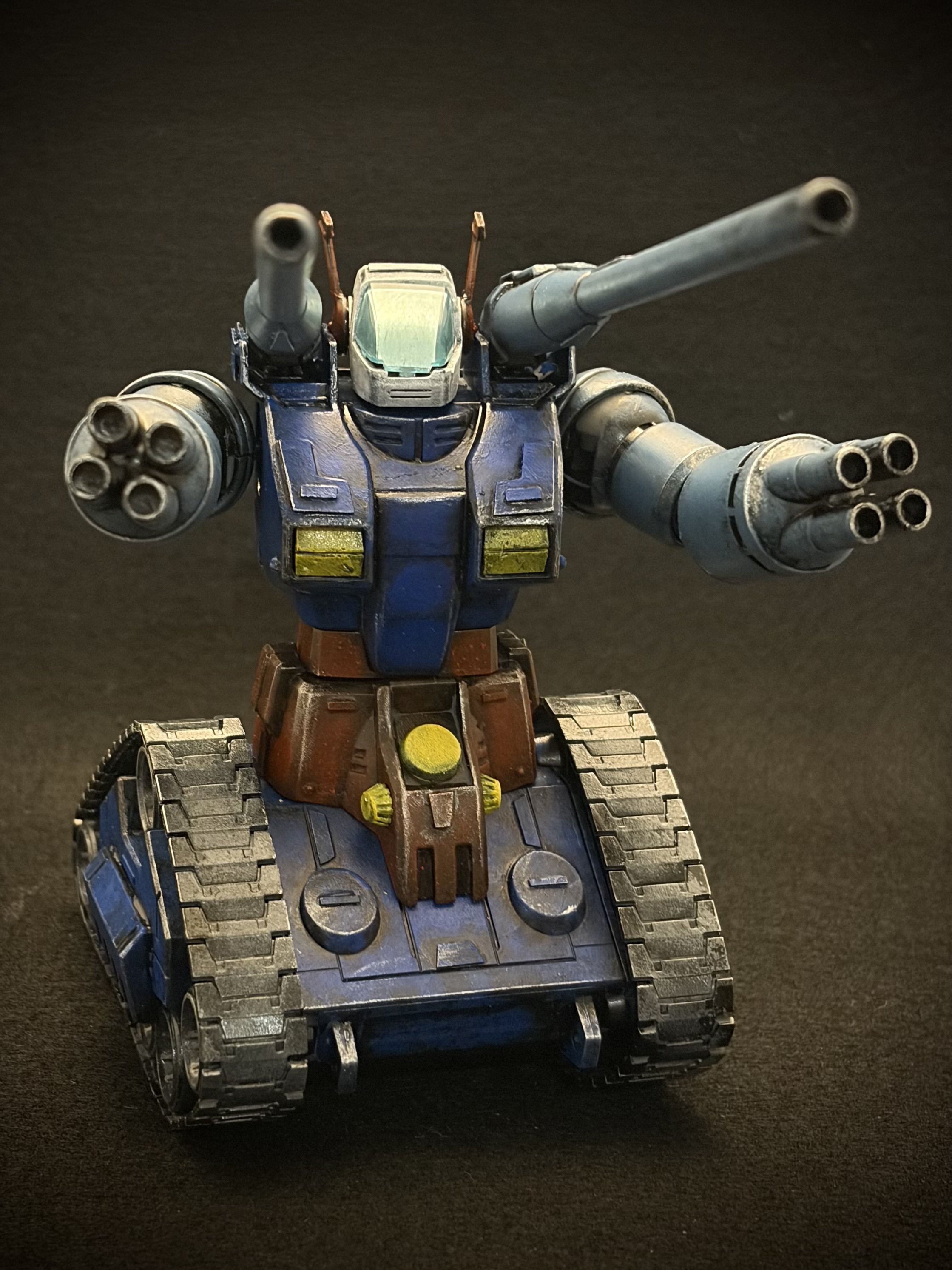 ガンタンク完成】 ガンダム、ガンキャノンと質感を揃えて｜とうと