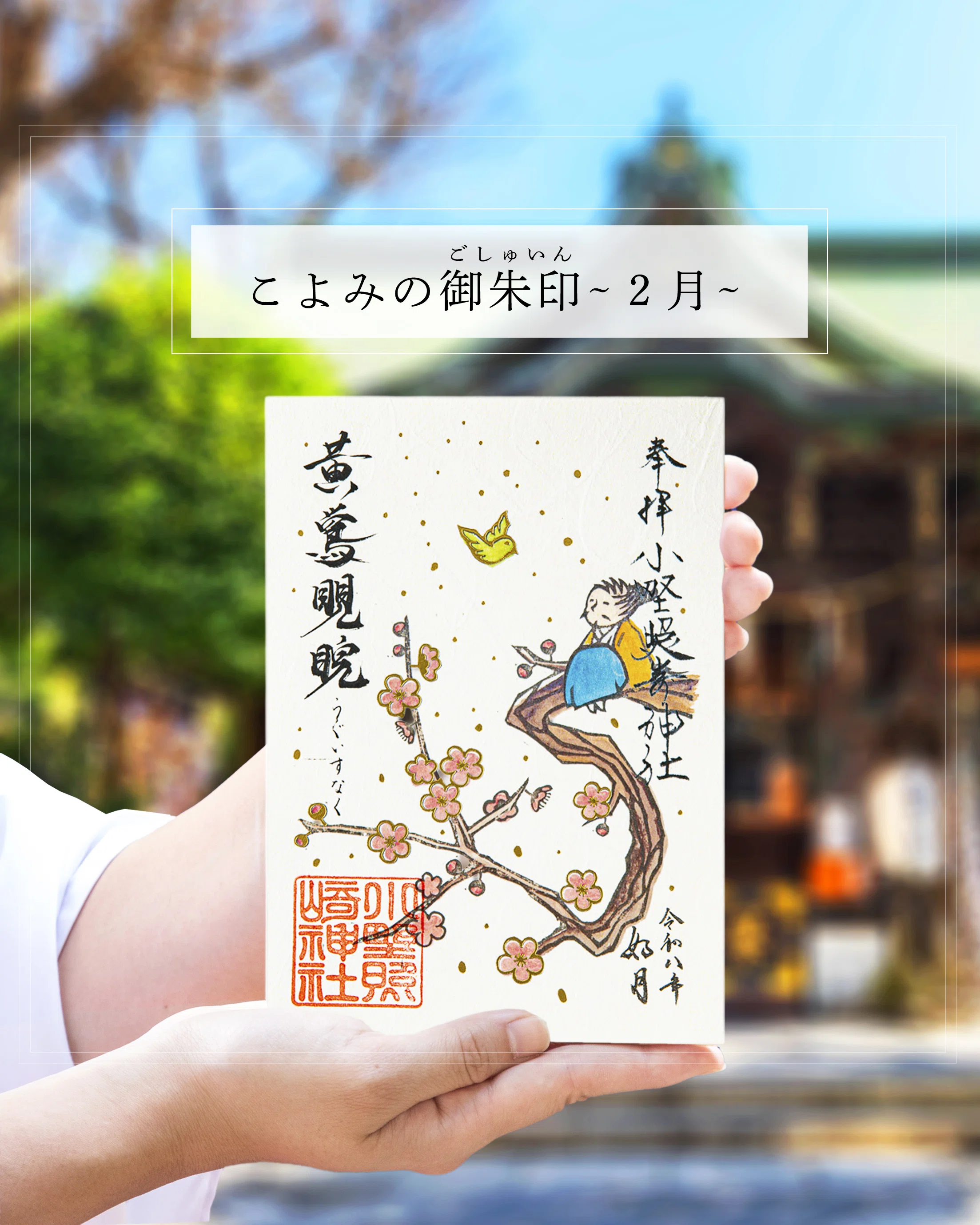 🐤2月の御朱印🌸｜小野照崎神社