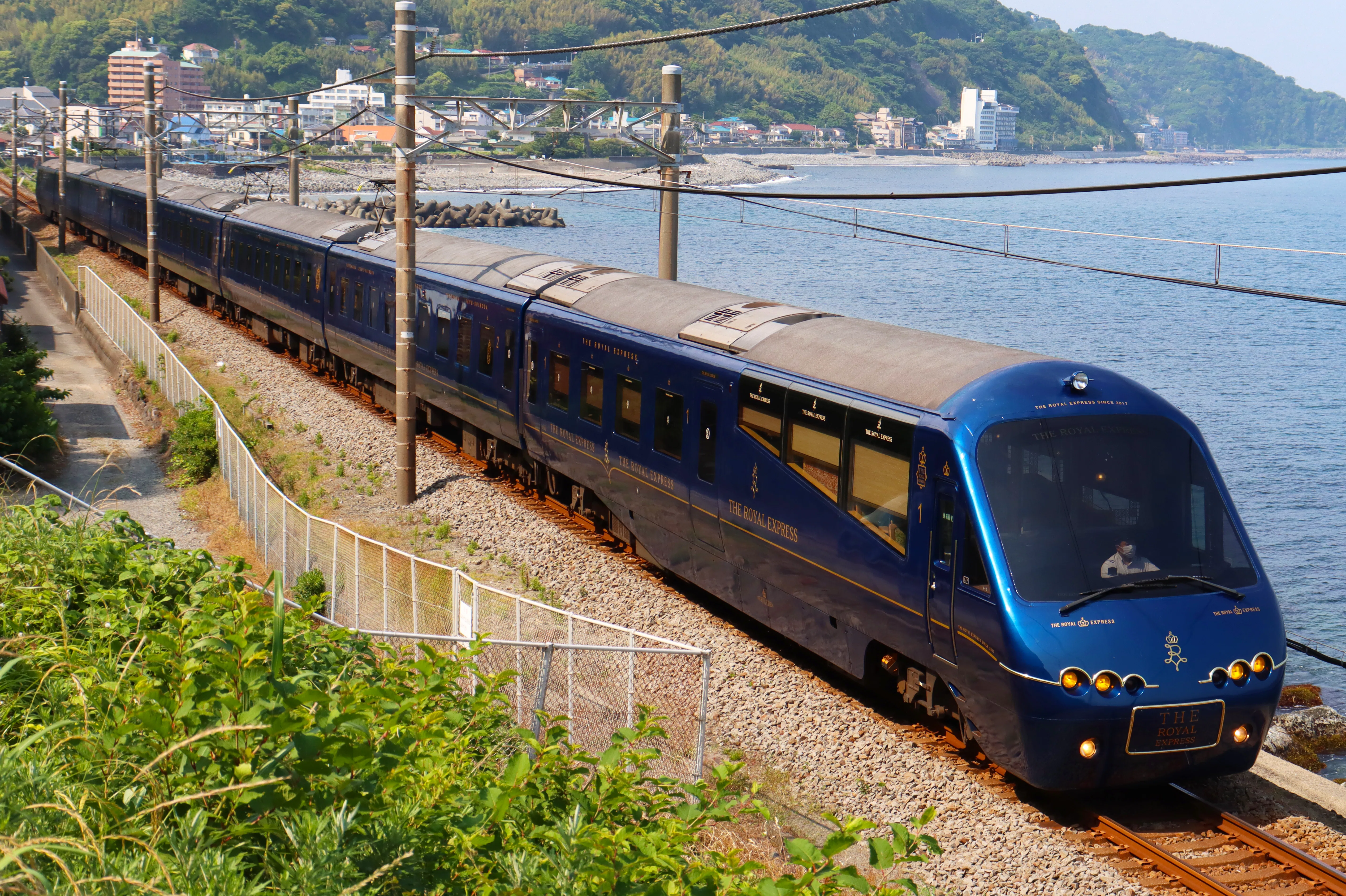 国鉄　温度計　鉄道 JNR ブルートレイン 5個セット 4 伊豆最高峰の青いクルーズトレイン