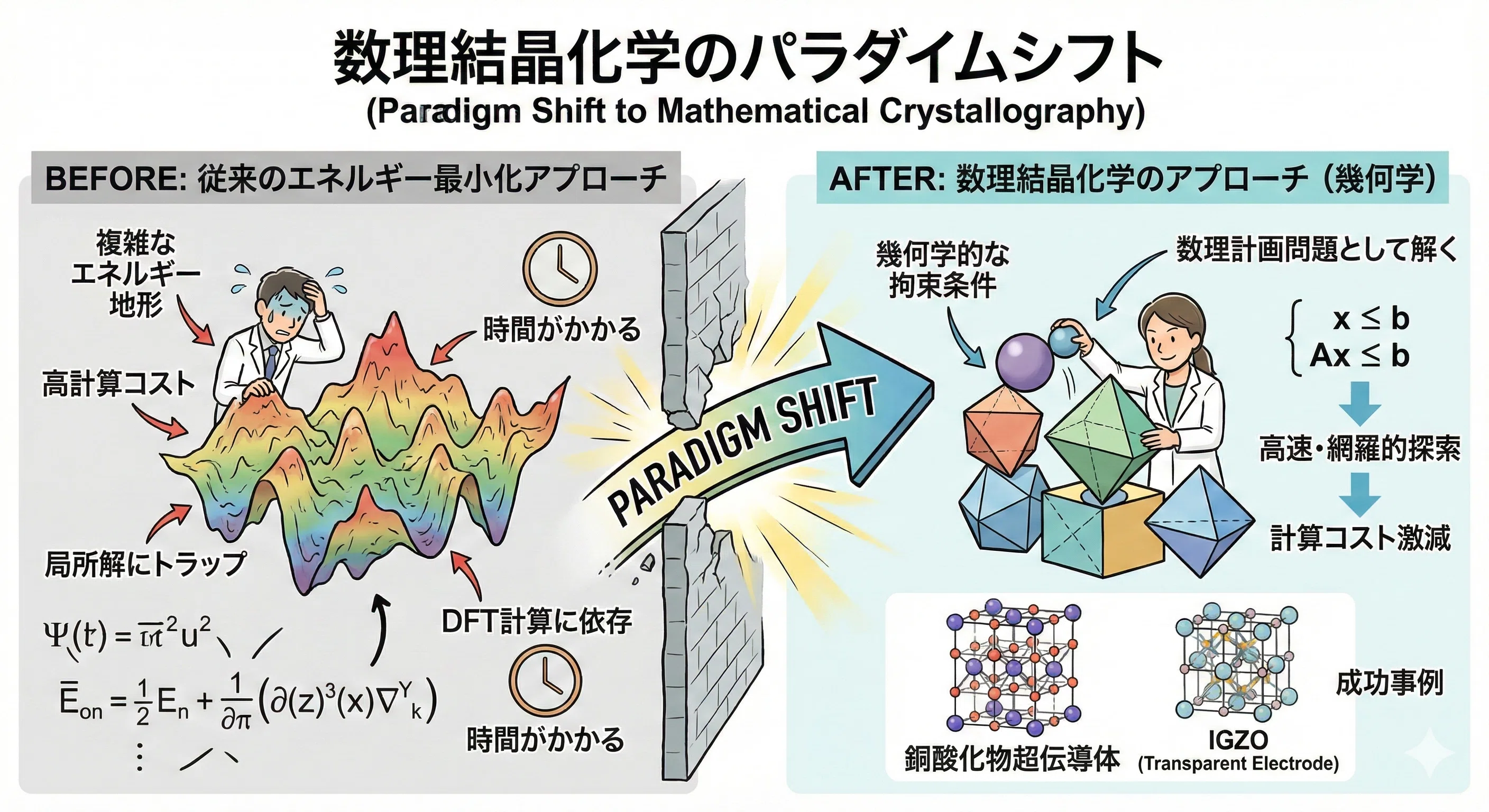 2026年最新】材料開発が爆速。AIと数学が解き明かす結晶構造探索の