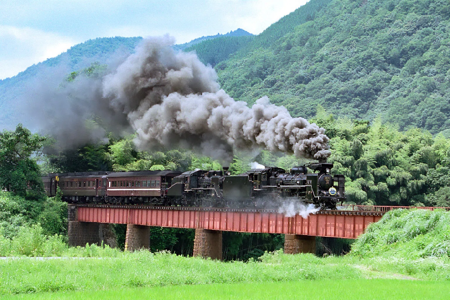 v209, 山口線:C57+C56重連 (2001年)|ひろやん v209, 山口線:C57+C56重連 (2001年)|ひろやん