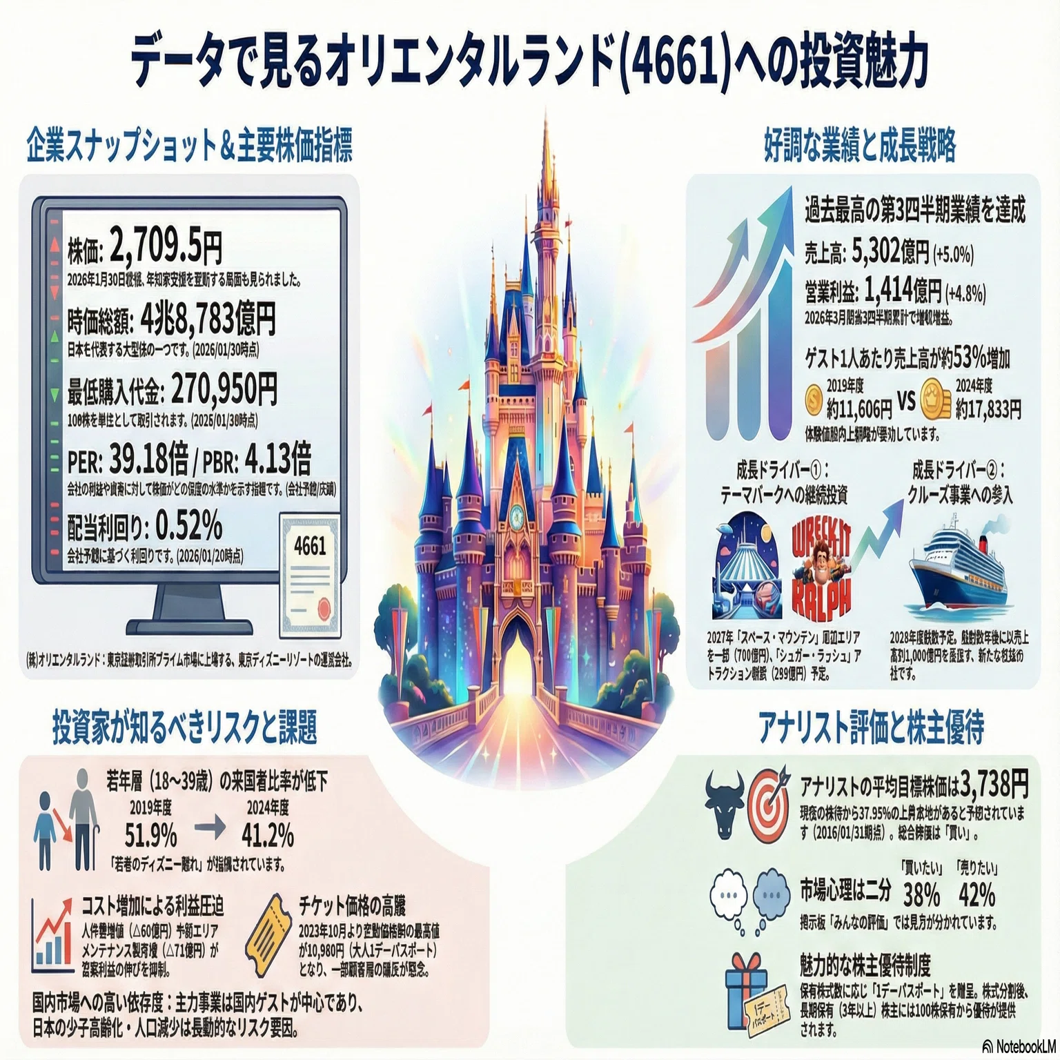 オリエンタルランド(4661)】最高益なのに株価暴落？売られる本当の理由