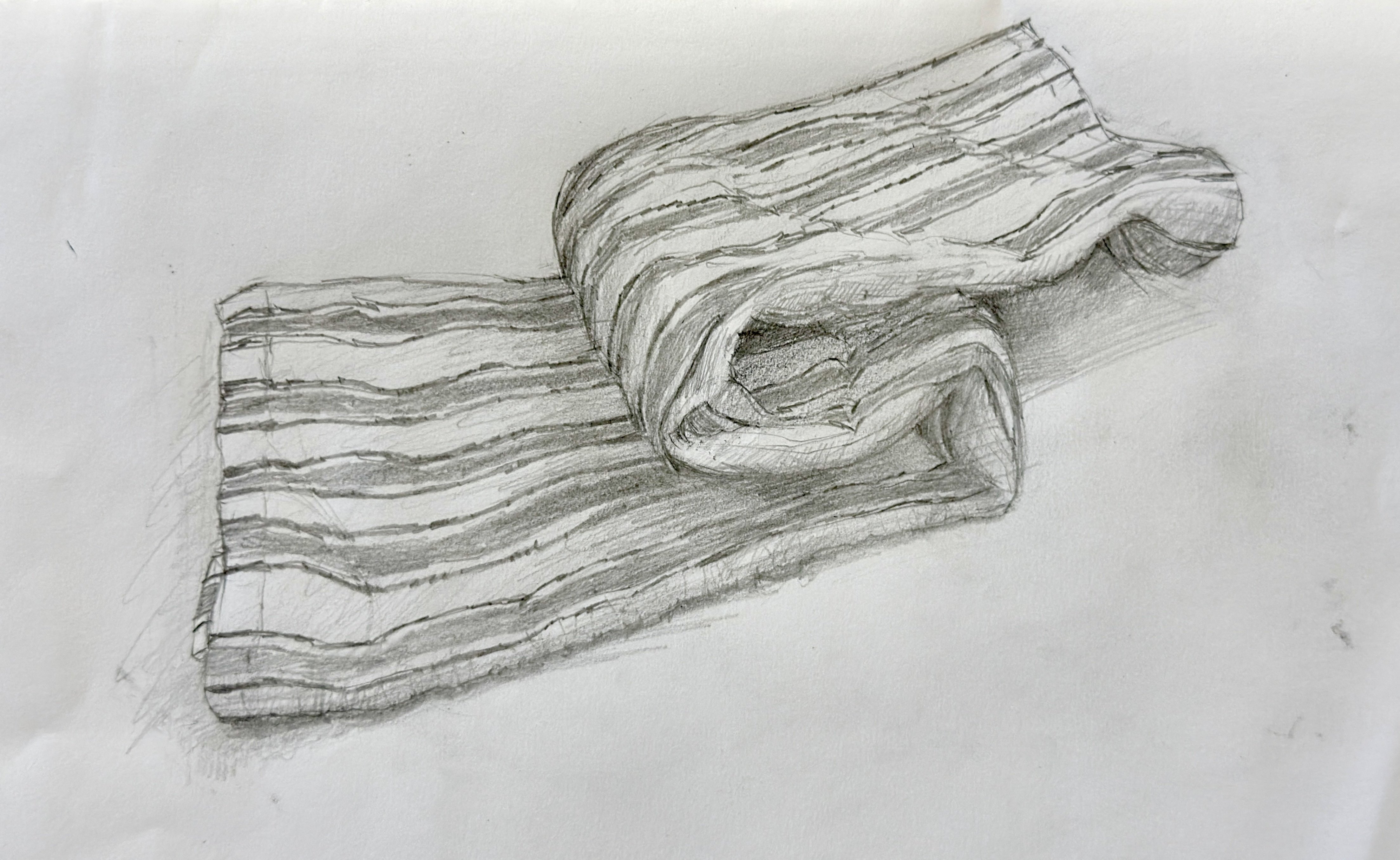 ティータオルをえんぴつで描く(#602)｜Ako(@akolamble)