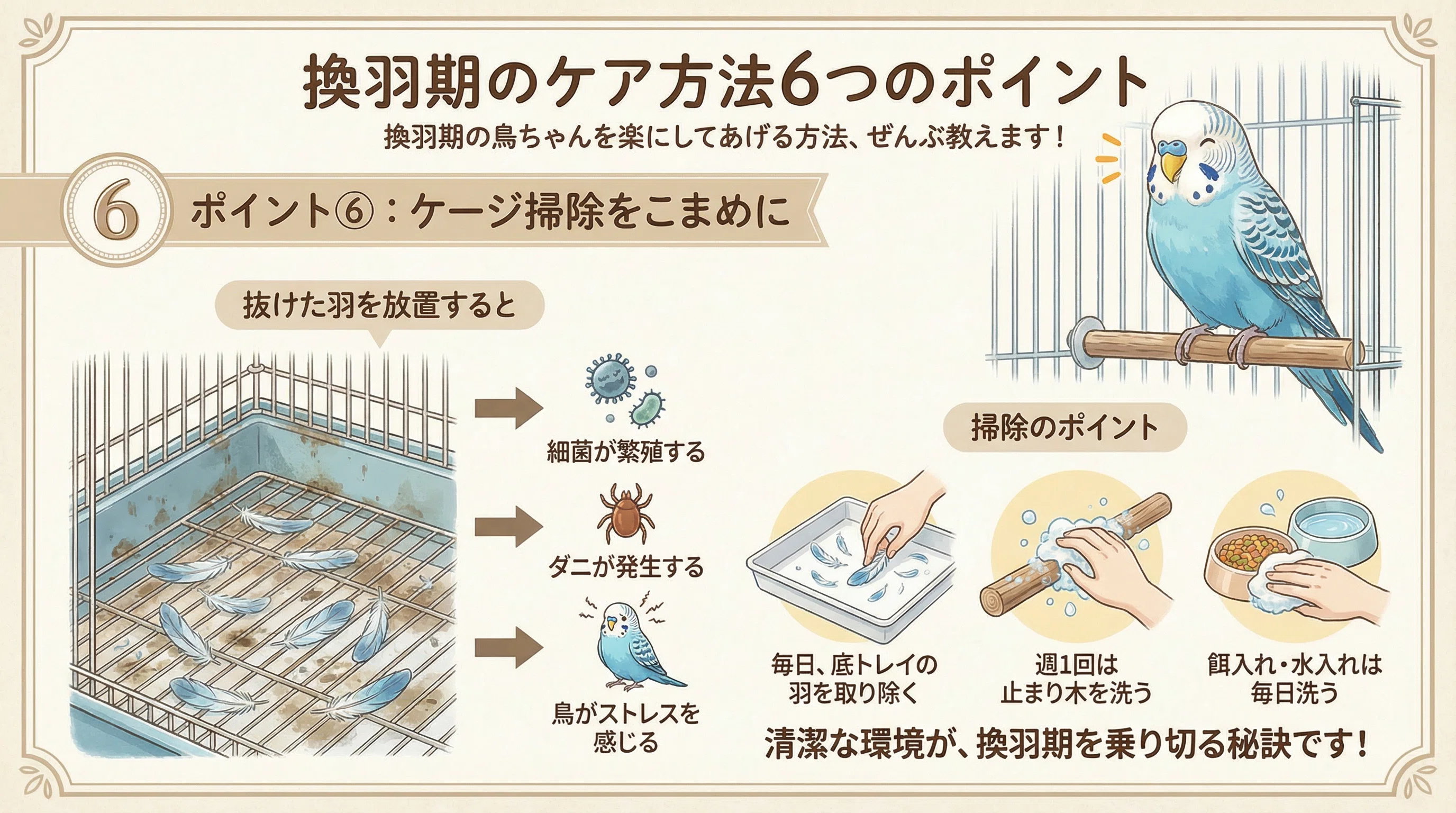 セキセイ インコ 換羽 期 いつ