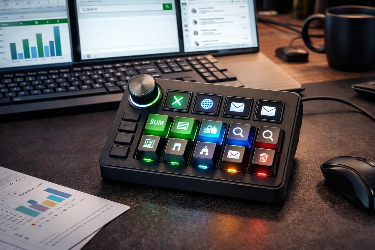 仕事用:Excel・ブラウザ・メールが“秒”で片付くマクロキーボード