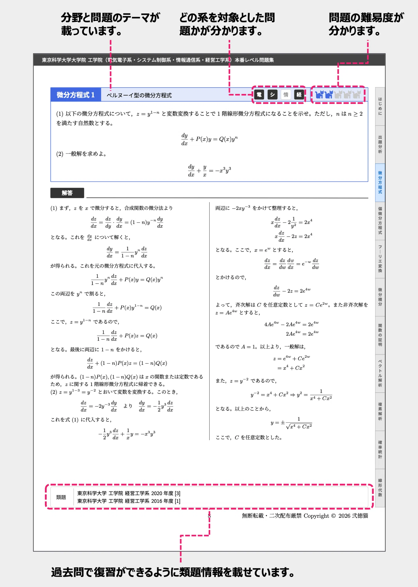 30問以上】東京科学大学 工学院 本番レベル問題集(電気電子・システム 30問以上】東京科学大学 工学院 本番レベル問題集(電気電子・システム