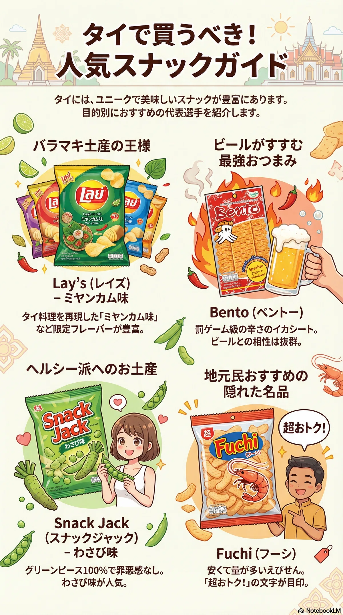 🇹🇭タイのお菓子】おいしそうだけどタイ語で意味不明なワクワクするお