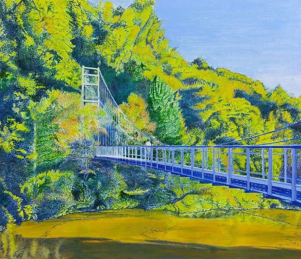 Step44】「架橋」アクリル画｜瑞島 魁祐（みずしま かいゆう）