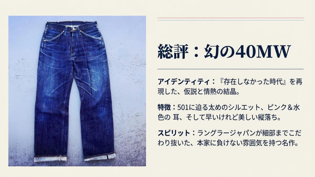 1940年代の「もしも」を形に。ラングラー・ジャパンの異端児 