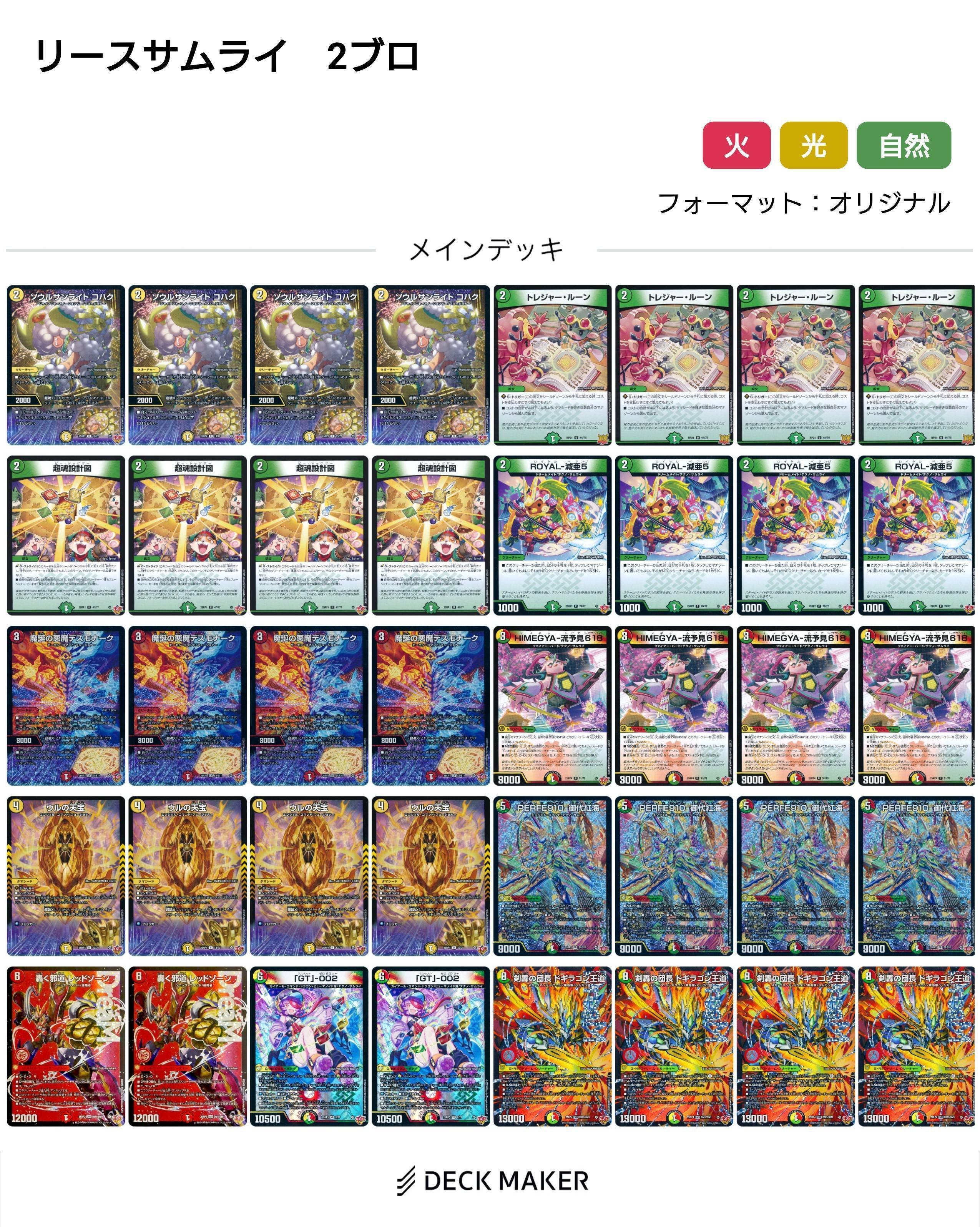 2ブロデッキ集 2026年1月末時点｜ぶちょう@デュエマ
