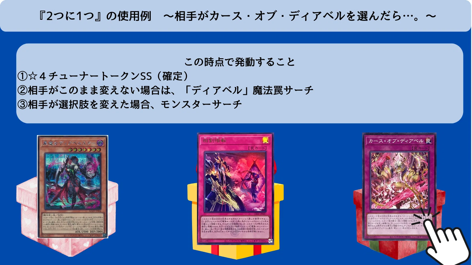 遊戯王】『2つに1つ』で確実に得する方法【ギミック・コンボまとめ