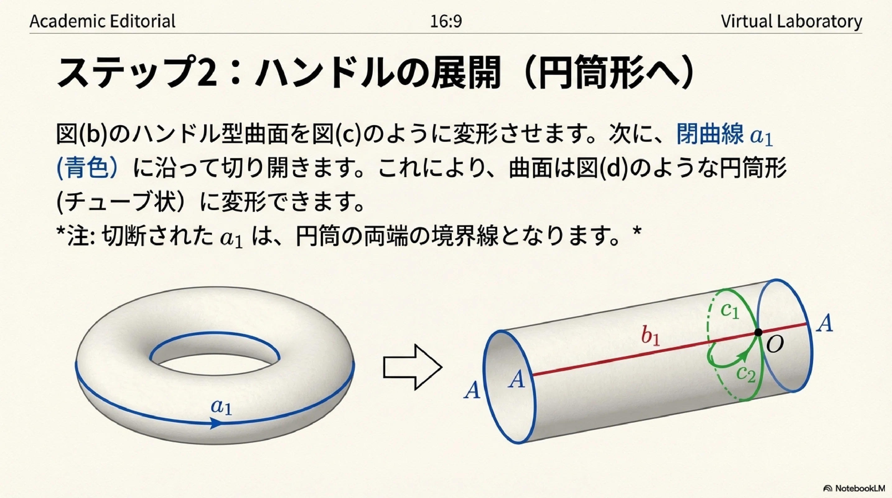 種数pの可符号閉曲面の平面図展開｜ari1110
