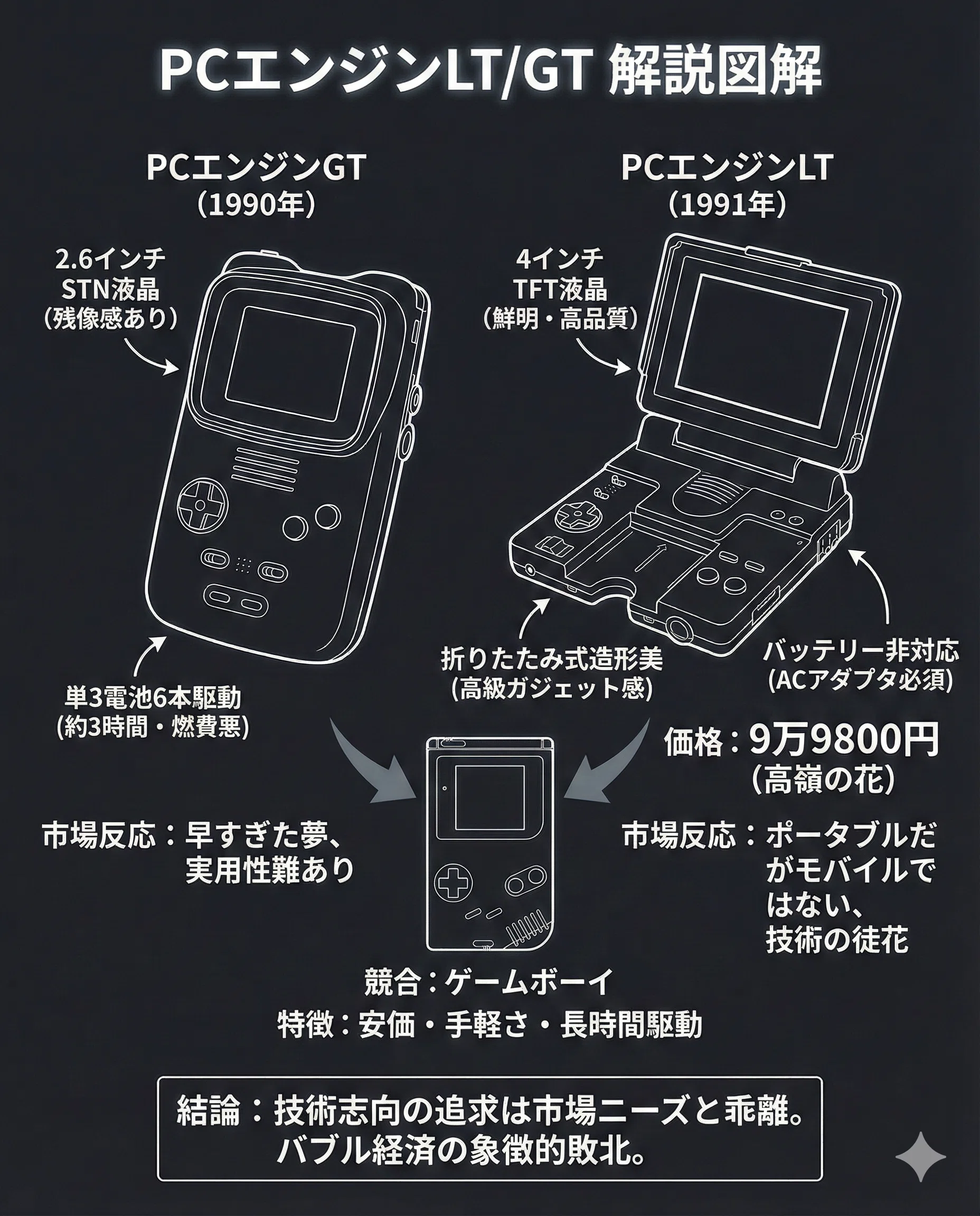 g53 PCエンジンLTとGT：バブル経済の熱狂が生んだ至高の徒花と、携帯